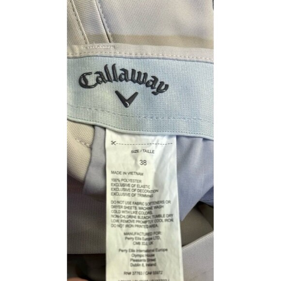 Callaway Pro-Spin 3.0 Plaza Taupe Men’s Shorts Size 38 Like New - Picture 6 of 6